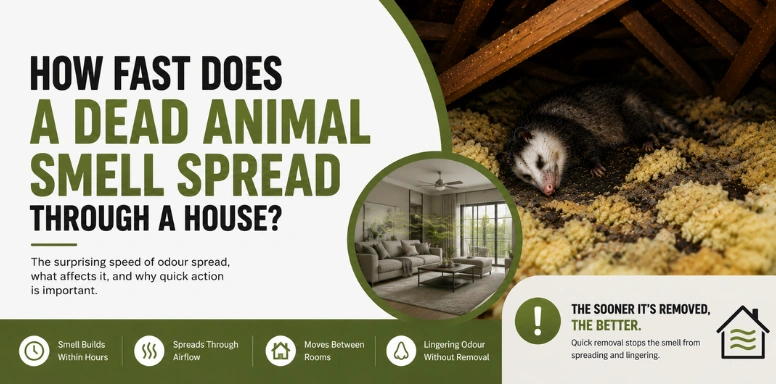 How Fast Does a Dead Animal Smell Spread Through a House?