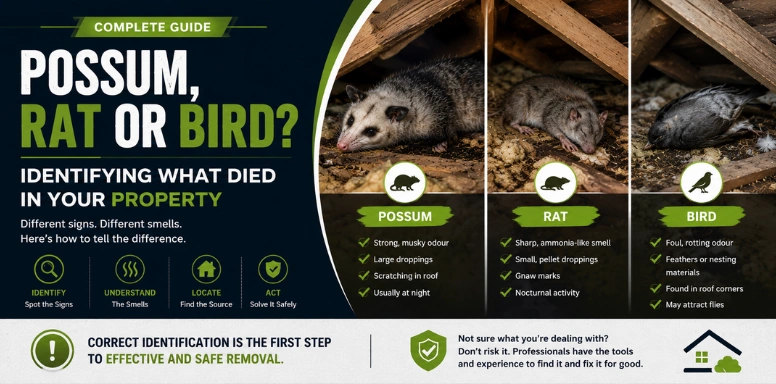 Possum, Rat or Bird? Identifying What Died in Your Property